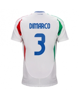 Italia Federico Dimarco #3 Maglia Gara Trasferta Repliche Europei 2024